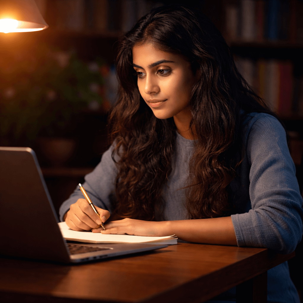 Professional learning AI and Azure courses online on a laptop